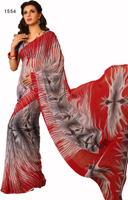

Hi-Choice Printed Fashion Georgette Saree(Maroon)