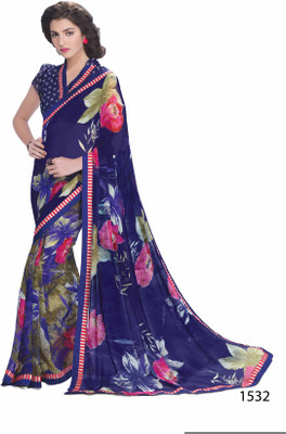 

Ridham Sarees Printed Fashion Handloom Georgette Saree(Multicolor)