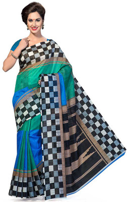 

Softdeal Printed Bhagalpuri Printed Silk Saree(Multicolor)