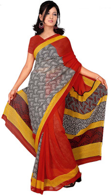 

Khoobee Printed Fashion Georgette Saree(Multicolor)