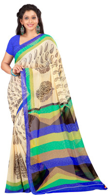 

Indian Wear Online Printed Fashion Art Silk Saree(Multicolor)