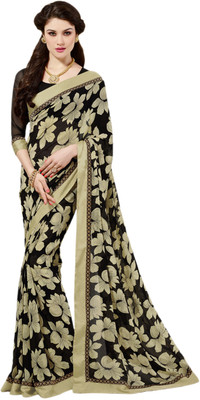 

Vishal Printed Fashion Georgette Saree(Black)
