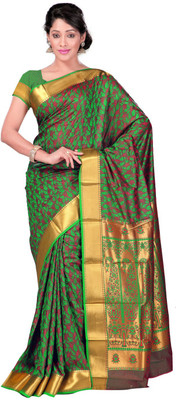 

Saara Self Design Fashion Art Silk Saree(Multicolor), Multicolour