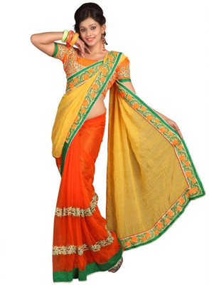 

Chirag Sarees Self Design Fashion Chiffon Saree(Multicolor)