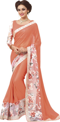 

Vishal Embellished Bollywood Georgette Saree(Pink)