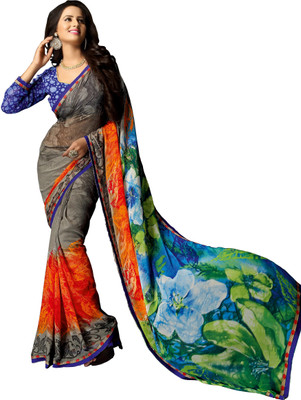 

Ewows Printed Fashion Georgette Saree(Multicolor)
