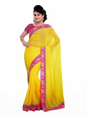 

Stylish Girls Printed Fashion Chiffon Saree(Multicolor), Multicolor610