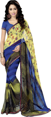

Saara Printed Fashion Georgette Saree(Multicolor), Multicolour