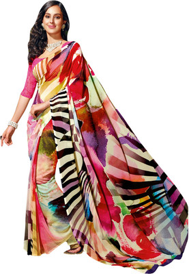 

Vishal Printed Fashion Georgette Saree(Multicolor)