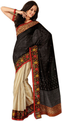 

Indian Wear Online Printed Fashion Pure Chiffon Saree(Multicolor)