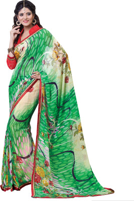 

Parisha Printed Fashion Georgette Saree(Green)