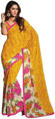 

Party Wear Dresses Printed Fashion Pure Chiffon Saree(Multicolor), Multicolor507