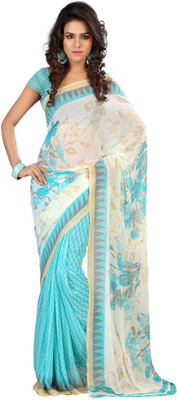 

Indian Wear Online Printed Fashion Georgette Saree(Multicolor), Multicolor46