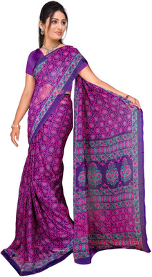 

Jiya Self Design, Printed Fashion Chiffon Saree(Purple, Pink, Green, Multicolor), Green;multicolor;pink;purple
