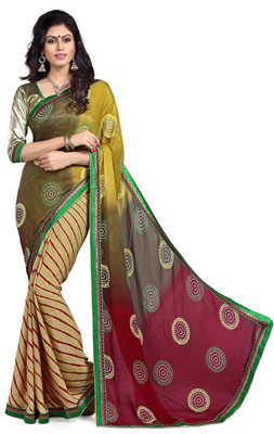 

Stylezone Printed Bollywood Georgette Saree(Multicolor)