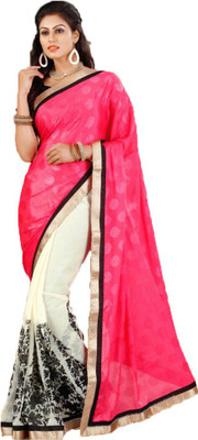 

Indian Wear Online Printed Fashion Georgette Saree(Pink)