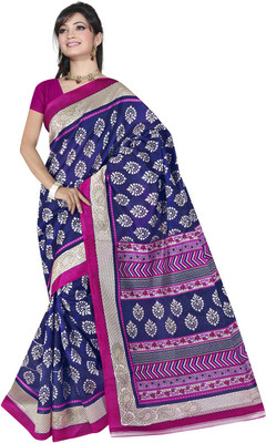 

Manthan Printed Daily Wear Art Silk Saree(Blue), Royal blue