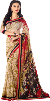 

Brijraj Printed Fashion Art Silk Saree(White, Multicolor), Multicolor;white