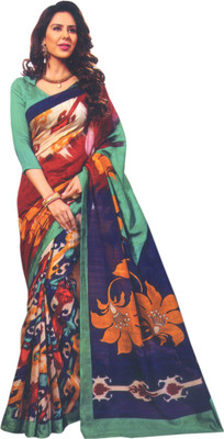 

Sunaina Printed Fashion Art Silk Saree(Multicolor)