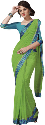 

Vishal Printed Fashion Georgette Saree(Green)