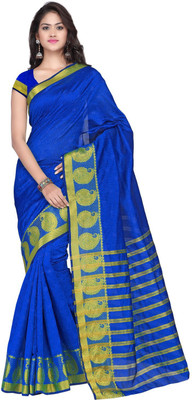 

Suvastram Woven Fashion Jacquard Saree(Blue)