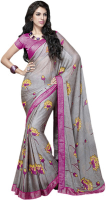 

Vishal Self Design Fashion Art Silk Saree(Grey)