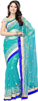 

Indian Wear Online Printed Fashion Net Saree(Multicolor), Multicolor558