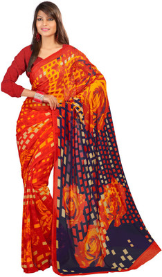 

Party Wear Dresses Printed Fashion Art Silk Saree(Multicolor), Multicolor289