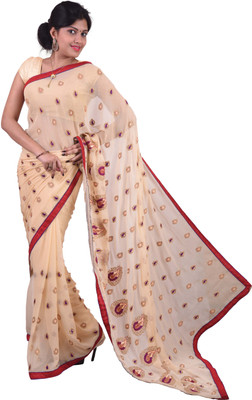 

Mimosa Woven Kanjivaram Chiffon Saree(White), Offwhite