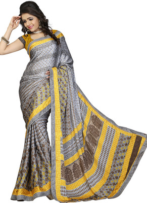 

Khoobee Self Design, Printed Fashion Silk, Crepe, Jacquard Saree(Grey, Yellow, Multicolor), Grey;multicolor;yellow