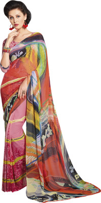 

Vishal Self Design Bollywood Georgette Saree(Multicolor)