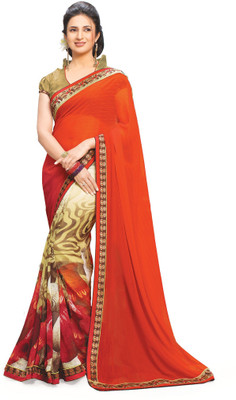 

Ridham Sarees Printed Fashion Handloom Georgette Saree(Multicolor)