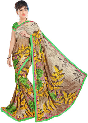 

Indian Wear Online Printed Fashion Georgette Saree(Multicolor)