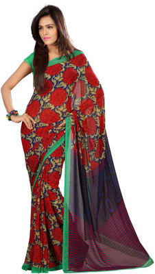 

Indian Wear Online Printed Fashion Georgette Saree(Multicolor), Multicolor87