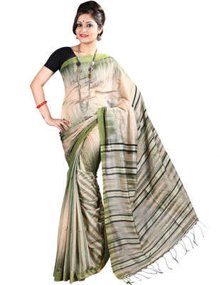 

Hawai Self Design Fashion Cotton Saree(Beige)