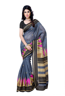 

JTInternational Printed Chanderi Handloom Art Silk Saree(Multicolor)