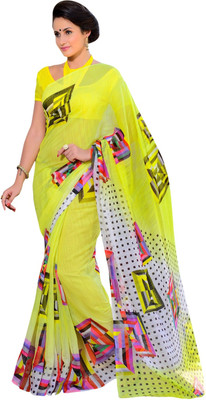 

Lovelylook Printed Fashion Polycotton Saree(Multicolor), Lemon yellow