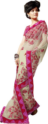 

Ishin Embroidered Fashion Georgette Saree(Multicolor)