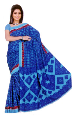 

Mihika Printed Daily Wear Crepe Saree(Multicolor)
