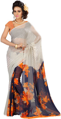 

Indian Wear Online Printed Fashion Georgette Saree(Multicolor), Multicolor25