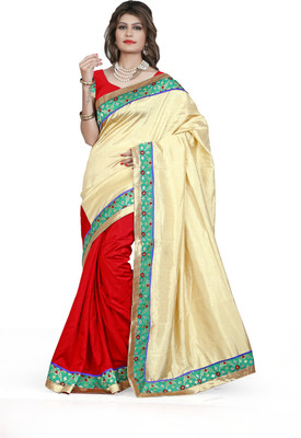 

Weavedeal Embellished Banarasi Art Silk Saree(Beige)