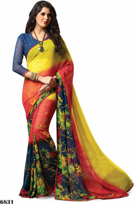 

Ridham Sarees Printed Daily Wear Chiffon Saree(Multicolor)