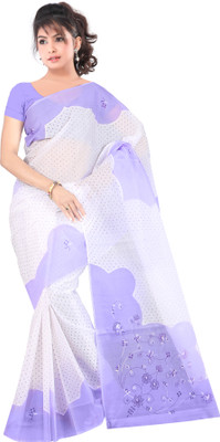 

Saran Polka Print Daily Wear Polycotton Saree(Multicolor)