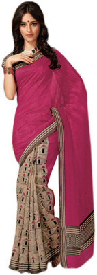 

Party Wear Dresses Printed Fashion Pure Chiffon Saree(Multicolor)