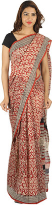 

Khatri Creations Printed Daily Wear Handloom Cotton Saree(Multicolor)