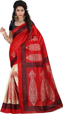 

Anushree Saree Printed Fashion Dupion Silk Saree(Multicolor)