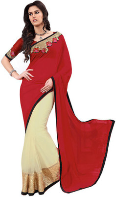

Party Wear Dresses Printed Fashion Pure Chiffon Saree(Multicolor), Multicolor411