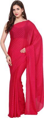 

Aksara Self Design Daily Wear Crepe Saree(Red)