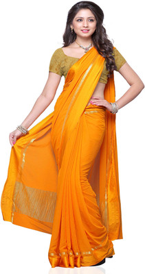 

Meghdoot Embroidered Fashion Handloom Chiffon Saree(Yellow)
