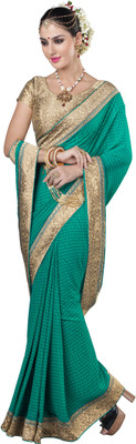 

Khoobee Self Design Fashion Georgette Saree(Light Green)
